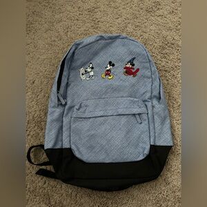 NWOT Walt Disney World Blue and Black Mickey Unisex Backpack